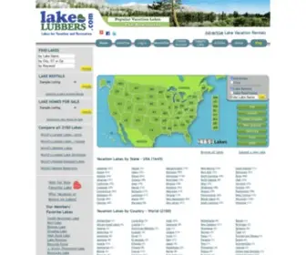 Lakelubbers.com(Lakes for Vacation and Recreation) Screenshot