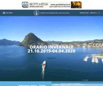 Lakelugano.ch(Società Navigazione del Lago di Lugano) Screenshot