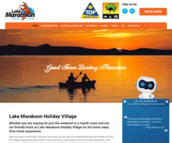 Lakemaraboonholidayvillage.com.au(Lake Maraboon Holiday Village) Screenshot