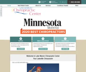 Lakemarionchiropractic.com(Chiropractor in Lakeville) Screenshot