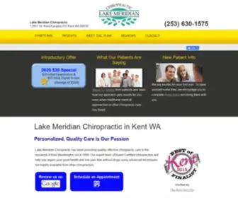 Lakemeridianchiropractic.com(Kent Chiropractic) Screenshot