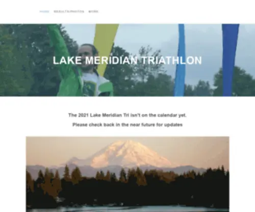 Lakemeridiantri.com(The Lake Meridian Triathlon) Screenshot