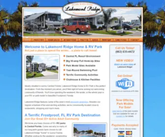 Lakemont-Ridge.com(Lakemont Ridge Home and RV Park in Frostproof) Screenshot