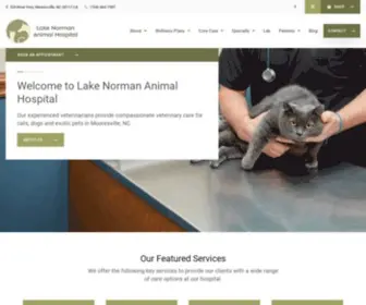 Lakenormananimalhospital.com(Animal Hospital in Mooresville) Screenshot