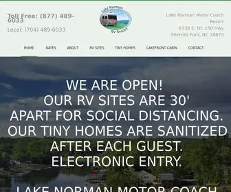 Lakenormanmotorcoachresort.com(RV Park) Screenshot