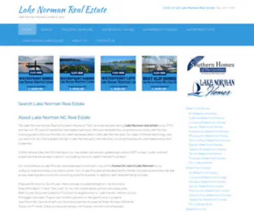 Lakenormanncrealestate.com(Lake Norman Homes Condos & Land) Screenshot