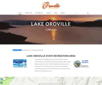 Lakeoroville.net(Lake Oroville) Screenshot