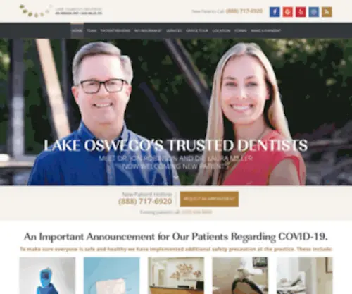 Lakeoswegodentistry.com(Great Lake Oswego Dentists) Screenshot