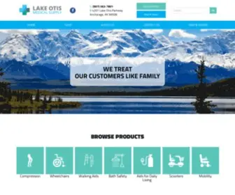 Lakeotismedical.com(Lake Otis Medical Supply) Screenshot