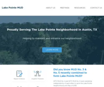 Lakepointemud.org(Lake Pointe MUD) Screenshot