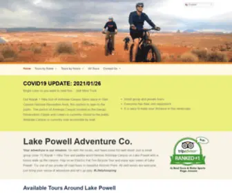 Lakepowelladventure.com(Tour Around Lake Powell) Screenshot