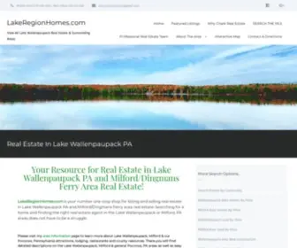 Lakeregionhomes.com(Real Estate In Lake Wallenpaupack PA) Screenshot