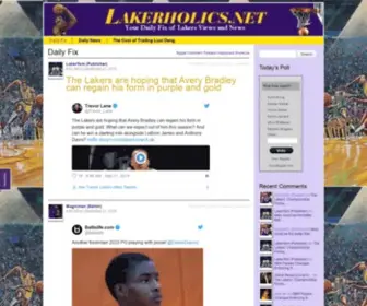 Lakerholics.net(Your Daily Fix of Laker Views and News) Screenshot