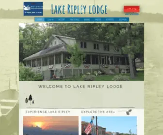 Lakeripley.com(Lake Ripley Lodge) Screenshot