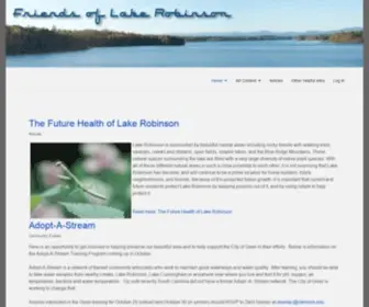 Lakerobinson.org(The Friends of Lake Robinson) Screenshot