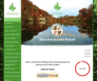 Lakeroland.org(Lake roland nature council (lrnc)) Screenshot