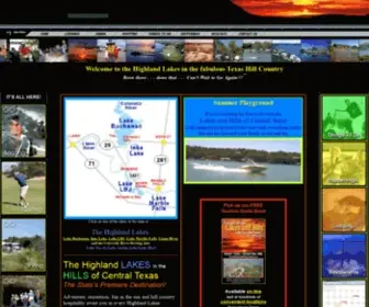 Lakesandhills.com(Texas Highland Lakes) Screenshot
