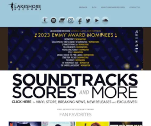 Lakeshore-Records.com(LAKESHORE RECORDS) Screenshot