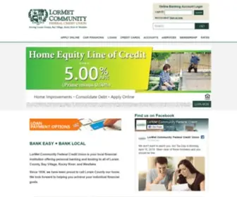 Lakeshoreccu.com(LorMet Community Federal Credit Union) Screenshot