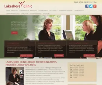 Lakeshorechiropractic.com(Burlington Chiropractor Chiropractic Burlington Ontario Chiropractors ON L7R 1A5) Screenshot