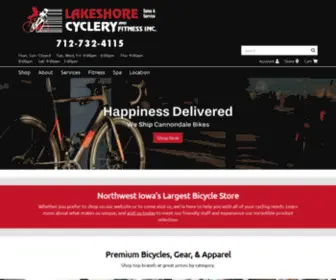 Lakeshorecyclery.com(Lakeshore Cyclery & Fitness) Screenshot