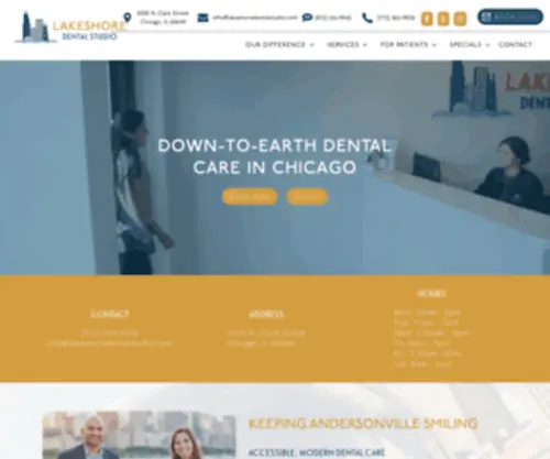 Lakeshoredentalstudio.com(Chicago Dentist) Screenshot