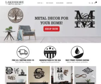 Lakeshoremetaldecor.com(Lakeshore Metal Decor) Screenshot