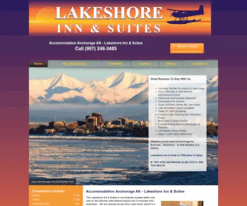 Lakeshoremotorinn.com(Lakeshore Inn & Suites) Screenshot