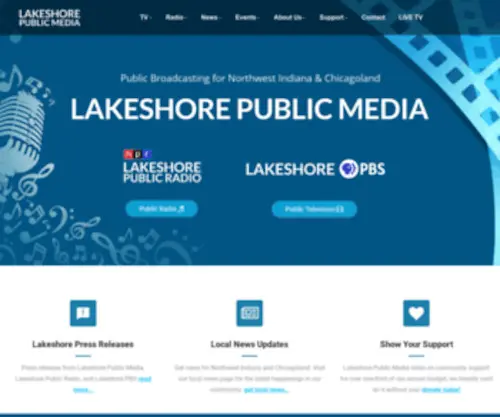Lakeshoreptv.com(Lakeshore Public Television) Screenshot