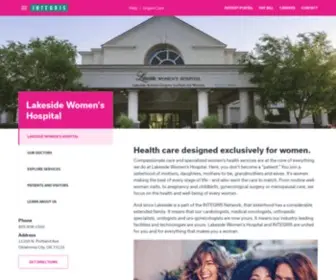 Lakeside-WH.com(Lakeside Women's Hospital) Screenshot