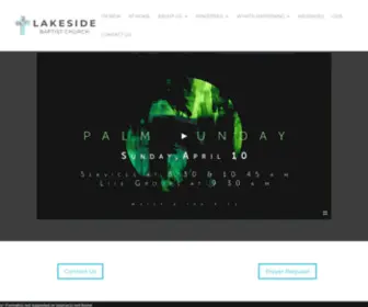 Lakesidebaptist.com(Lakeside Baptist Church) Screenshot