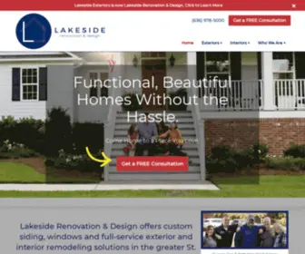 Lakesideexteriors.com(Siding, Windows, Remodeling) Screenshot