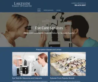 Lakesidefamilyoptometry.com(Lakeside Family Optometry) Screenshot