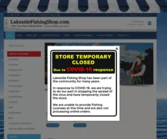 Lakesidefishingshop.com(Lakeside Fishing Shop) Screenshot