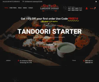 Lakesideindianrestaurant.com.au(Lakeside Indian) Screenshot