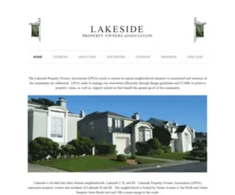 Lakesidepoa.org(San Francisco Lakeside) Screenshot