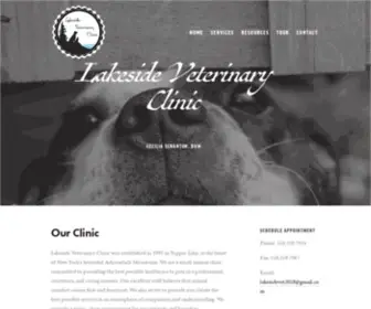 Lakesidevet.com(Lakeside Veterinary Clinic) Screenshot