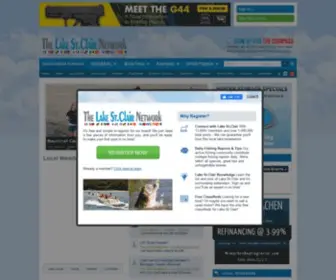Lakestclair.net(Lake St) Screenshot