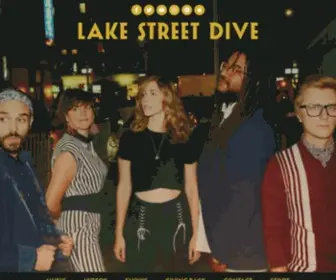 Lakestreetdive.com(Lake Street Dive Official Website) Screenshot