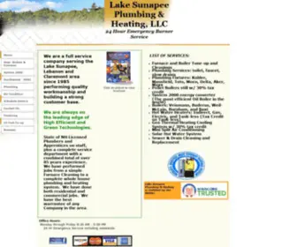 Lakesunapeeheating.net(Lake Sunapee Plumbing and Heating Service Company) Screenshot