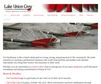 Lakeunioncrew.com(Our boathouse) Screenshot