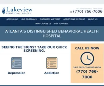 Lakeviewbehavioralhealth.com(Psychiatric Health Treatment Center) Screenshot