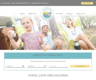 Lakeviewcampground.com(RV Park and Cabin Rentals near Table Rock Lake) Screenshot