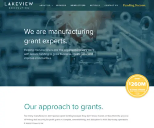 Lakeviewconsulting.net(Manufacturing Grants) Screenshot