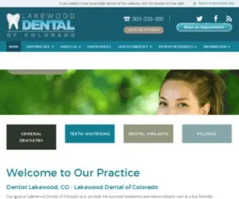 Lakewooddentalco.com(Our goal at Lakewood Dental of Colorado) Screenshot