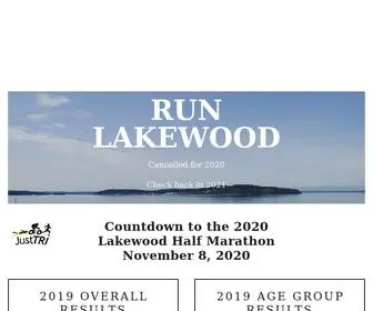 Lakewoodhalfmarathon.com(Lakewood Half Marathon) Screenshot