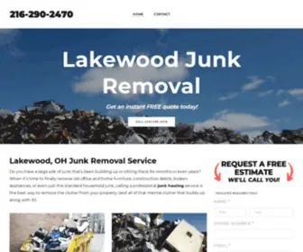 LakewoodohJunkremoval.com(Lakewood Junk Removal) Screenshot