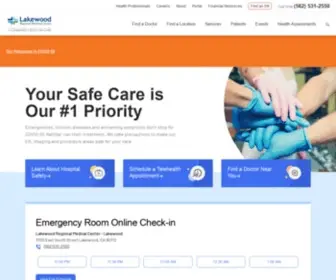 Lakewoodregional.com(Lakewood Regional Medical Center) Screenshot