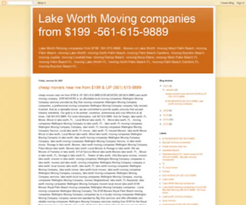 Lakeworthmovingcompanies.com(Lake Worth Moving companies from $) Screenshot