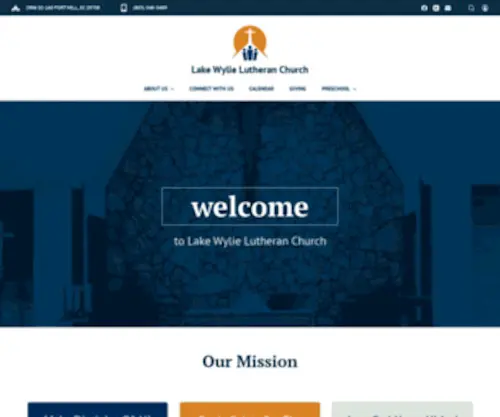 Lakewylielutheran.org(Lake Wylie Lutheran Church) Screenshot